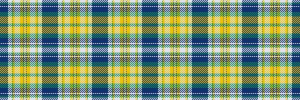 Vibrant yellow, teal, and navy plaid pattern. Perfect for textile design, website backgrounds, or fashion projects. This cheerful, geometric design evokes feelings of warmth and energy. vector