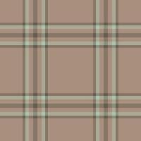 Subtle neutral plaid pattern in muted browns and greens. Perfect for textile design, apparel, or website backgrounds. Seamless repeat for versatile applications. Elegant and understated style. vector