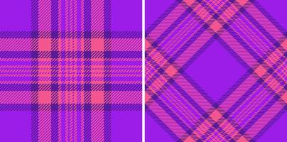 Plaid seamless background of textile check with a texture tartan fabric pattern. Set in rainbow colors. Furniture design ideas. vector