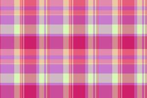 Striped fabric background seamless, ragged check plaid textile. Individuality pattern texture tartan in pink and red colors. vector