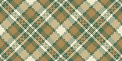 Festive tartan pattern plaid, multicolor textile texture . Blanket fabric seamless background check in pastel and amber colors. vector