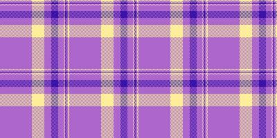 Vibrant purple and pale yellow plaid pattern. Perfect for textile design, fashion, websites, and scrapbooking projects. This cheerful, repeating texture evokes feelings of warmth and optimism. vector