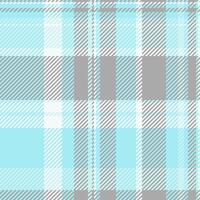 Cold fabric check plaid, herringbone background pattern. Decorate textile seamless texture tartan in cyan and dark gray colors. vector