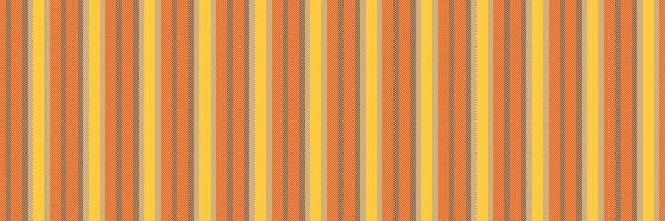 Canvas seamless background textile, doodle vertical fabric. Calm stripe texture lines pattern in amber and red colors. vector