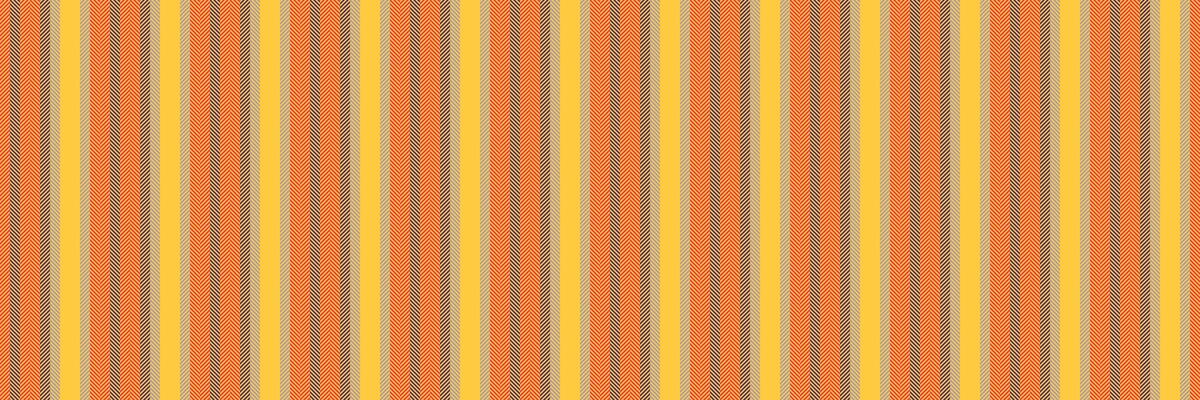 Canvas seamless background textile, doodle vertical fabric. Calm stripe texture lines pattern in amber and red colors.