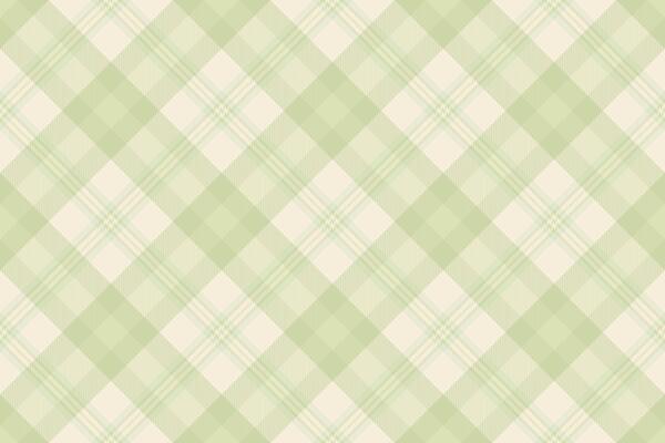 Subtle pastel green and cream diagonal plaid pattern. Perfect for textile design, website backgrounds, or packaging. Evokes a sense of calm and freshness.