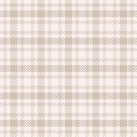 Elegant beige and white plaid pattern. Perfect for textile design, website backgrounds, or stationery. Subtle yet sophisticated, this seamless texture evokes feelings of warmth and calm. vector