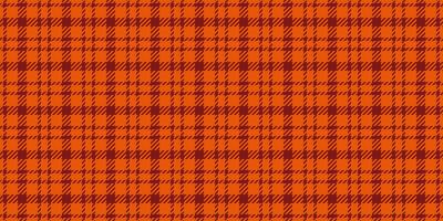 Wear background plaid, new check seamless pattern. Path fabric textile texture tartan in orange and red colors. vector