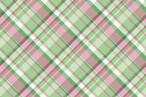 Dress tartan check, 1960s plaid textile pattern. Mix texture fabric seamless background in pastel and light colors. vector