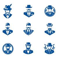 best gentle man collection logo vector