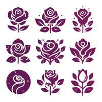 Eternal Rose collection logo vector