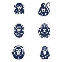 Swinging Curiosity Monkey Collection Logo vector