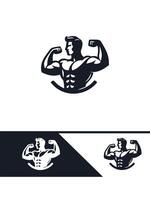 Muscle Vault Logo Design vector