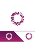 Wreath Woven Logo Design vector