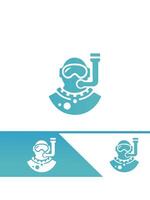 Deep Dive diver design vector