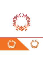 Timeless Bloom Wreath Logo vector