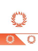 Circle of Harmony Wreath Logo Design vector
