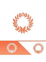 Fresh Circle Wreath Logo Design vector