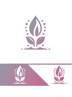 Sprout Nest Seedling Logo Design vector
