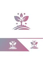 Blossom Path Seedling Design vector
