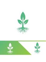 Bloom Edge Seedling Logo vector