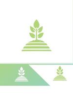 Tiny Leaf Seedling Logo vector