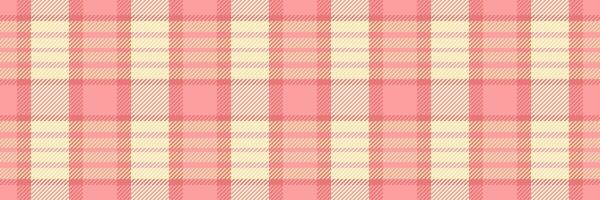 Sweet pastel pink and cream plaid pattern. Perfect for textile design, fashion, scrapbooking, or website backgrounds. Seamless repeat texture offers versatile design applications. vector
