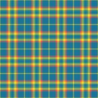 Sheet background pattern plaid, daisy fabric texture tartan. Wrapping seamless check textile in green and cyan colors. vector