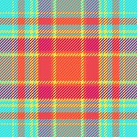 Repeatable patterns pattern seamless check, layered plaid tartan texture. Hunter fabric background textile in teal and red colors. vector