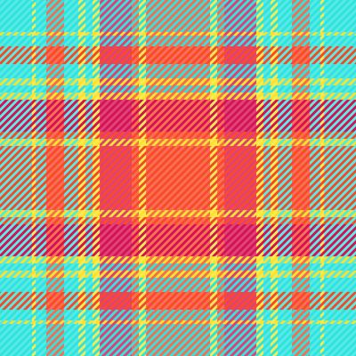 Repeatable patterns pattern seamless check, layered plaid tartan texture. Hunter fabric background textile in teal and red colors.