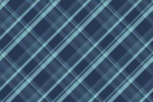 Softness tartan background , rag texture check textile. Thanksgiving plaid fabric seamless pattern in cyan and blue colors. vector