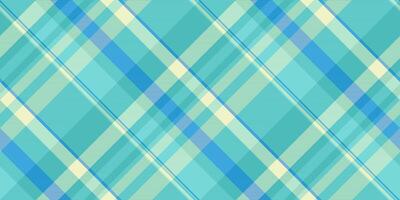 Curve seamless texture check, conceptual tartan fabric. Celebrate plaid pattern textile background in teal and light colors. vector