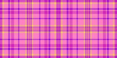 Vibrant pink, purple, and gold plaid pattern. Perfect for fashion, textile, and website backgrounds. This cheerful, repeating texture evokes feelings of joy and energy. vector