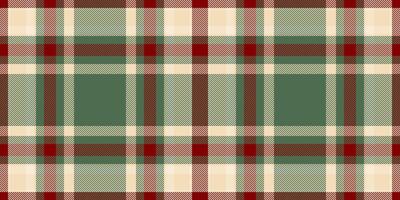 Elegant seamless plaid pattern in muted greens, creams, and reds. Perfect for autumnal designs, textile prints, or seasonal branding. vector