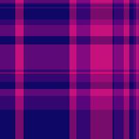 Small plaid tartan fabric, festive pattern seamless . Bandana background textile texture check in pink and magenta colors. vector