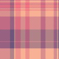 Multi fabric background, pillow pattern tartan seamless. Paisley check texture textile plaid in red and orange colors. vector