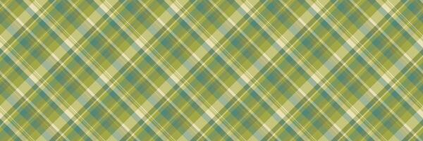 Continuity texture fabric, rough check textile tartan. Strong pattern plaid seamless background in lime and pastel colors. vector