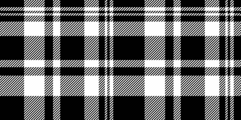 Gingham tartan fabric textile, overlayed background plaid . Material pattern seamless texture check in black and white colors.