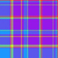 Vibrant neon plaid pattern. Bold geometric design with bright colors perfect for fashion, textile, and web backgrounds. This energetic, modern texture evokes feelings of fun and optimism. vector