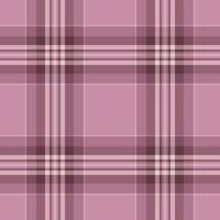 Elegant pink and mauve plaid pattern. Perfect for textile designs, apparel, wrapping paper, or website backgrounds. Subtle texture adds sophistication. Ideal for feminine and modern projects. vector