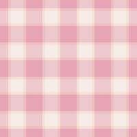Soft pink and cream gingham pattern. Perfect for backgrounds, textiles, or packaging design. Evokes feelings of femininity, sweetness, and gentle charm. vector