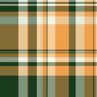 Present fabric textile seamless, softness plaid tartan. Youth pattern background check texture in amber and pastel colors. vector