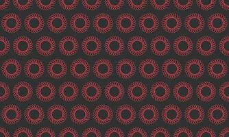Elegant red circular pattern on a dark gray background. Perfect for website backgrounds, textile designs, or any project needing a sophisticated geometric texture. vector