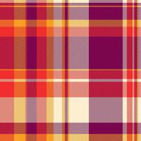 Vibrant autumnal plaid pattern. Warm, rich colors evoke feelings of comfort and cozy style. Ideal for fall fashion, textiles, or seasonal designs. Use as a background, texture, or print design. vector