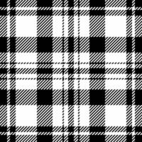 Layer tartan background texture, periodic textile plaid seamless. Halloween fabric pattern check in black and white colors. vector