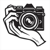 Capture the Moment Classic Camera Design vector