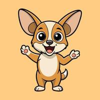 Chihuahua Giving a Warm Welcome vector