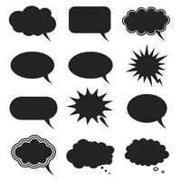 Empty Speech Bubbles for Design Use vector