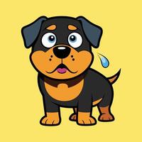 Under the Weather Rottweiler vector