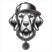 Handsome Vizsla Taking a Break vector